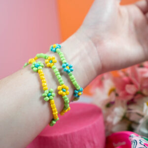 Friendship Garden Bracelets (Set of 3 // Medium // Yellow, Teal, Green)