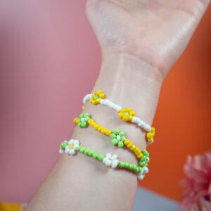 Friendship Garden Bracelets (Set of 3 // Medium // Yellow, Green, White)