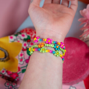 Friendship Garden Bracelets (Set of 3 // Small // Rainbow 2)