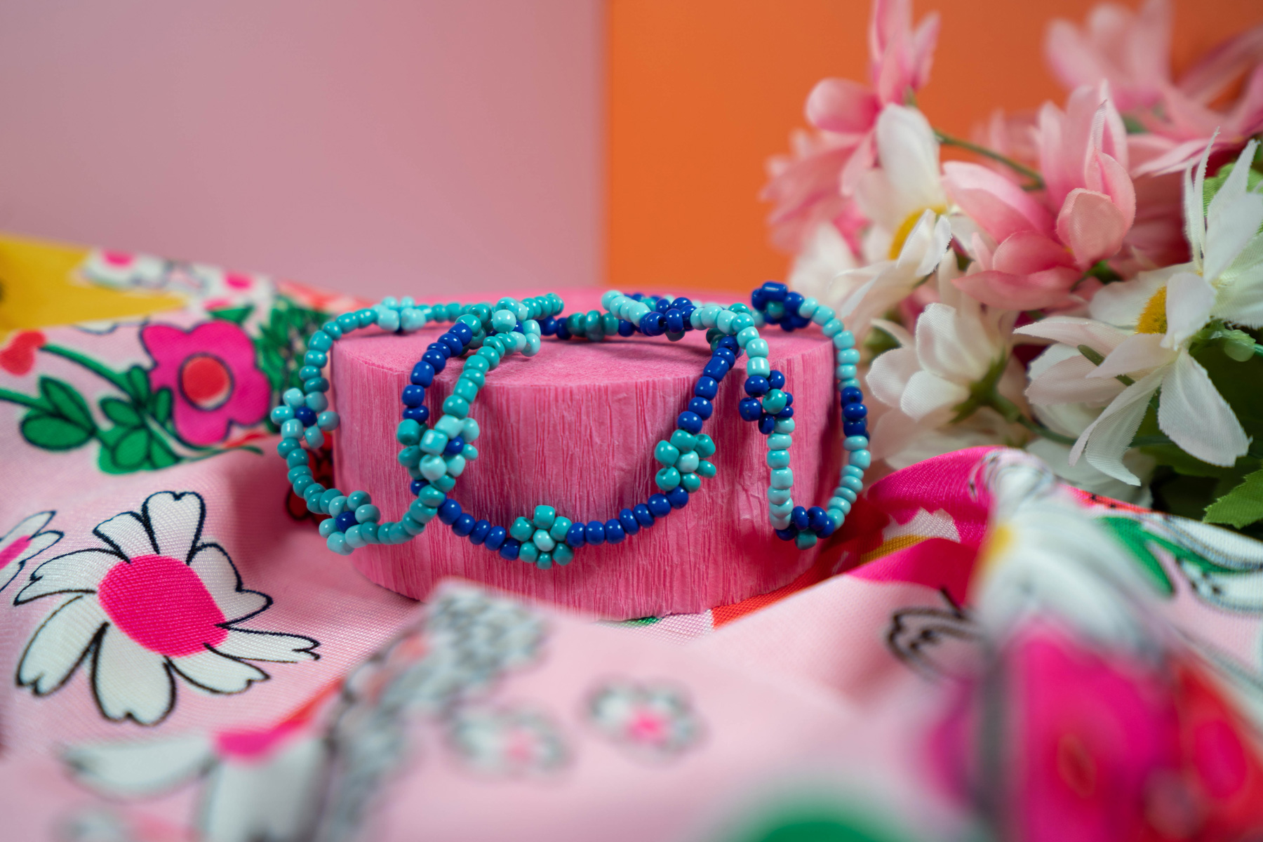 Friendship Garden Bracelets (Set of 3 // Large // Blues) - Image 2