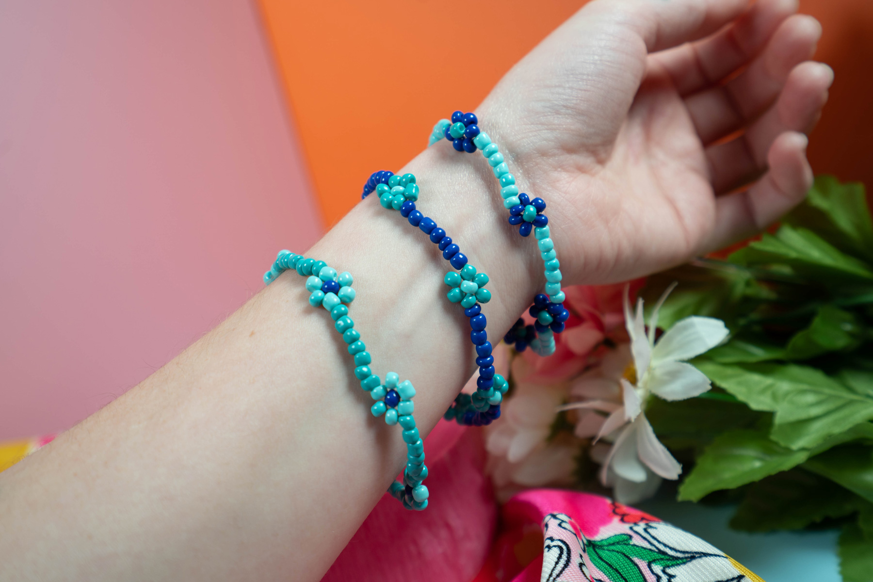 Friendship Garden Bracelets (Set of 3 // Large // Blues)