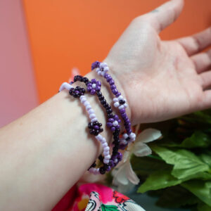 Friendship Garden Bracelets (Set of 3 // Large // Purples)
