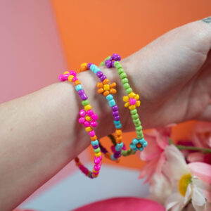Friendship Garden Bracelets (Set of 3 // Large // Multi - Spring Colors)