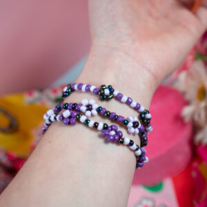 Friendship Garden Bracelets (Set of 3 // Large // Purples 2)
