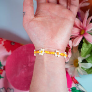 Flower Power Bracelet // Small // Orange