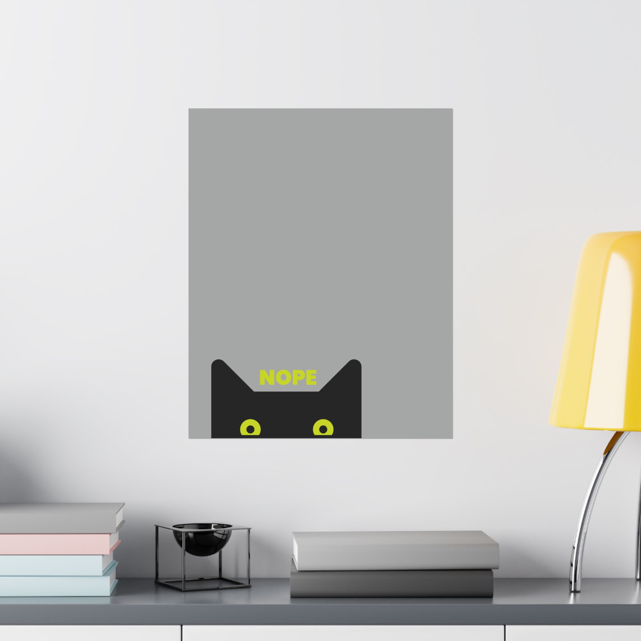 Nope Cat Matte Vertical Posters - Image 8