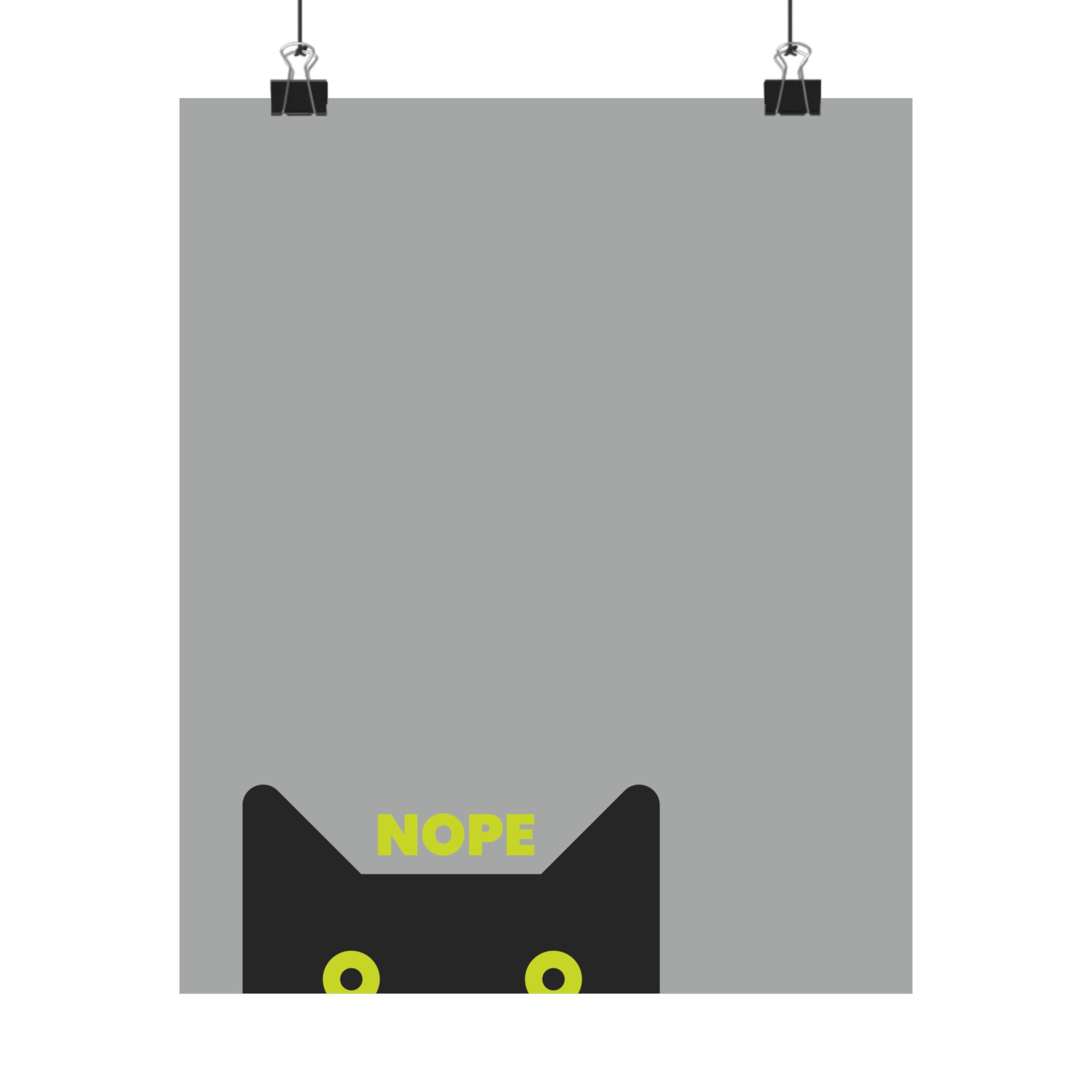 Nope Cat Matte Vertical Posters - Image 10