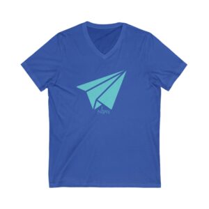 Paper Airplane V-Neck Unisex T-Shirt